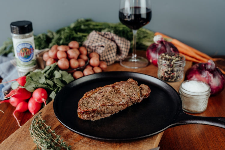 grilled grassfed ny strip steak