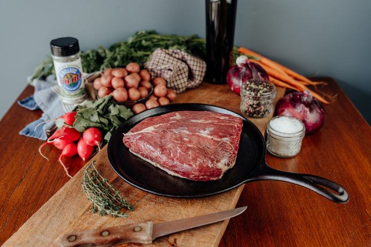 grassfed beef sirloin cap roast