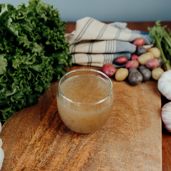 grassfed beef gelatin in glass