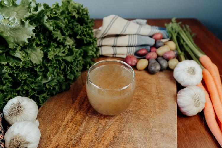 grassfed beef gelatin in glass