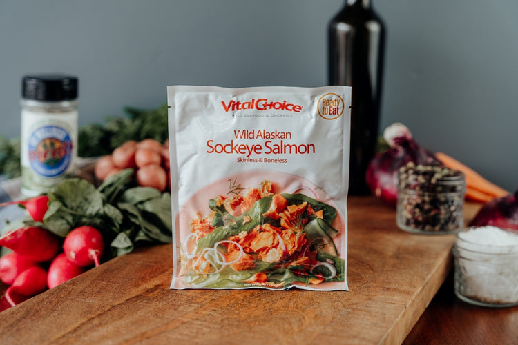 wild sockeye pouched salmon