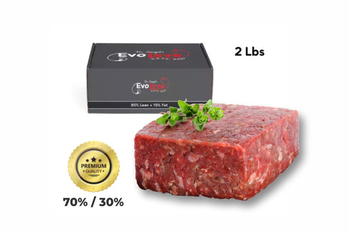 Raw Pet Food, Ground Beef Blend Chub, 70/30