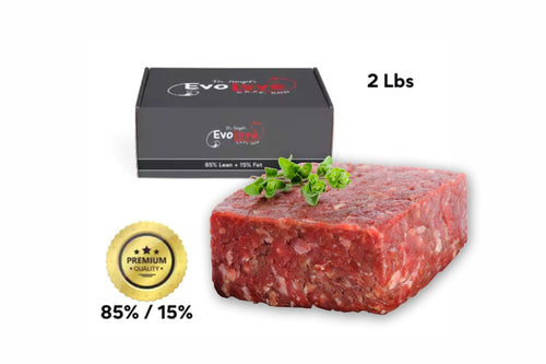 Raw Pet Food, Ground Beef Blend Chub, 85/15