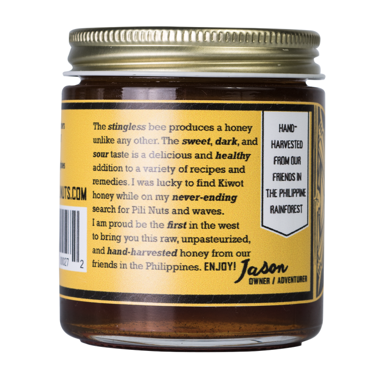 Pili Hunters sweet & sour piliwot honey jar back side