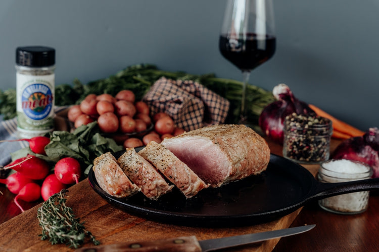 roasted pastured boneless pork loin roast