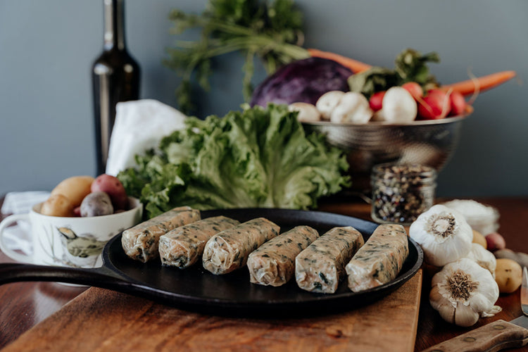 Chicken Feta/Spinach Sausage Links