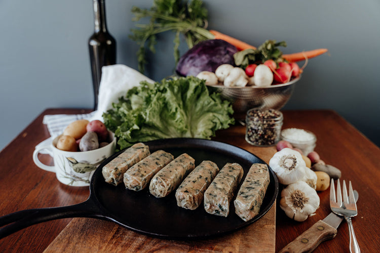 Chicken Feta/Spinach Sausage Links