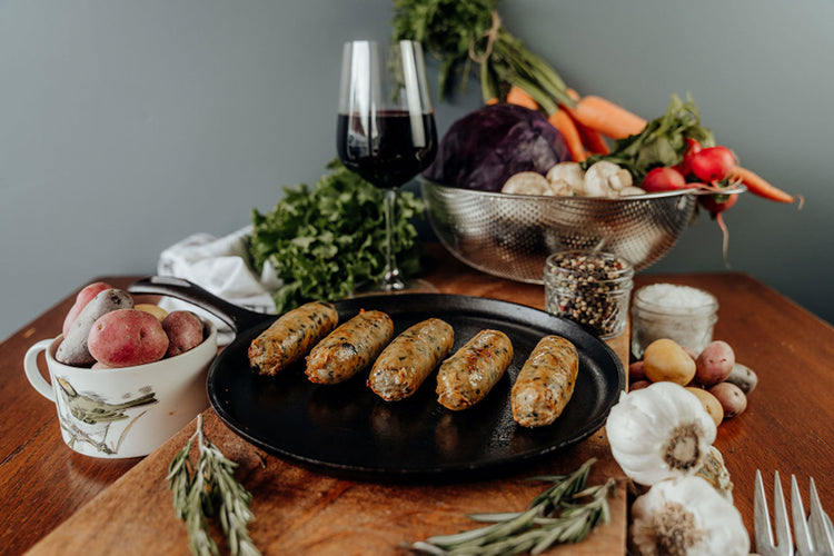 Chicken Feta/Spinach Sausage Links