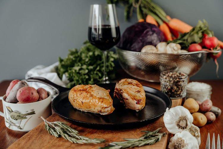 Bone-In, Skin-On Chicken Breast