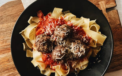 Hidden Liver Meatballs + Scratch Red Sauce