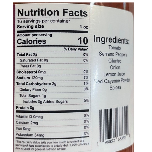 Macho Nacho Spicy Salsa 16 oz