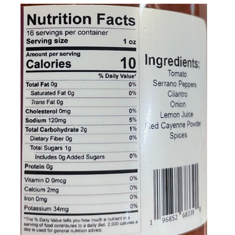 Macho Nacho Spicy Salsa 16 oz