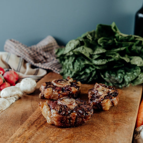grassfed beef oxtails roasted