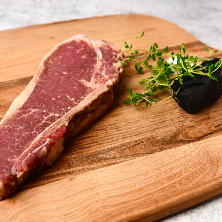 grassfed beef delmonico steak, strip steak