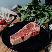 grassfed beef delmonico Steak, classic NY strip