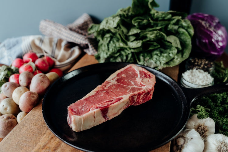 grassfed beef delmonico Steak, classic NY strip