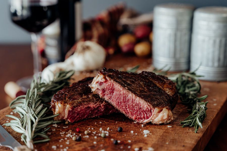 Grassfed Beef Ribeye Grilled sliced