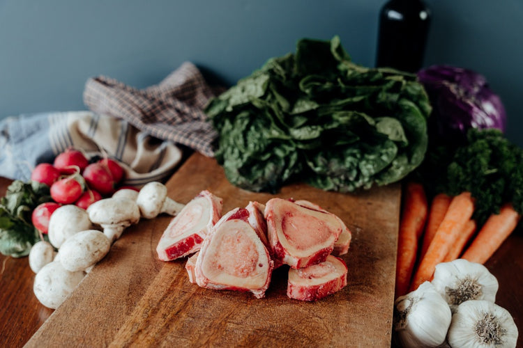 thin cut beef marrow bones
