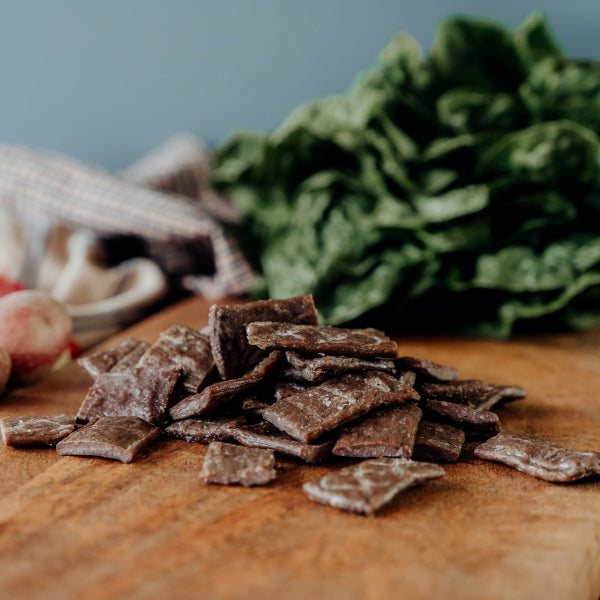 spicy grassfed jerky end pieces in a pile