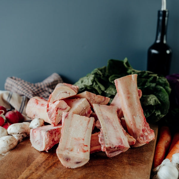 Canoe Cut Long Beef Marrow Bones