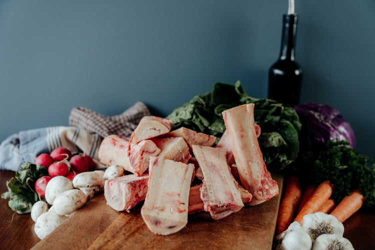 Canoe Cut Long Beef Marrow Bones