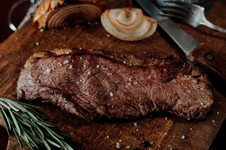 Grassfed Beef Tri Tip Steak Cooked