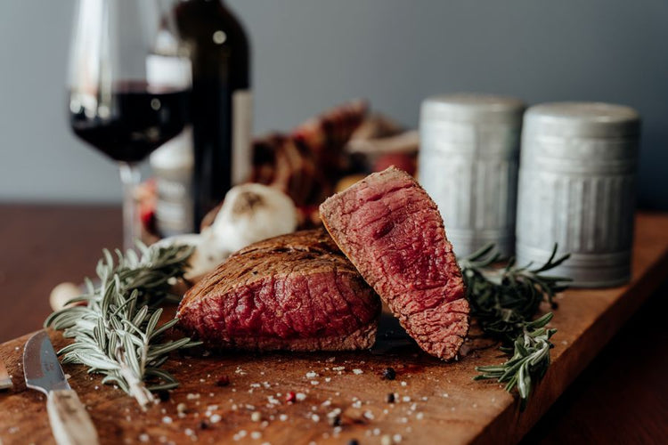 Grassfed Beef Top Round Steak Cooked