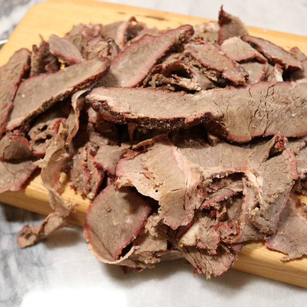 hickory smoked grassfed beef brisket ENDS