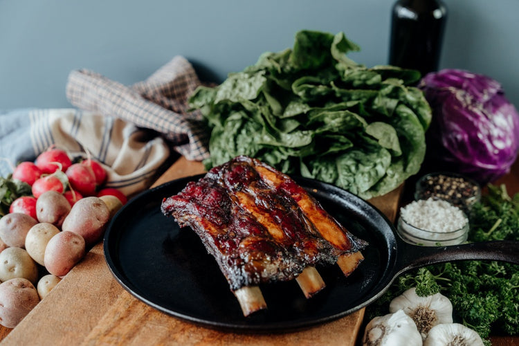 hickory smoked beef back ribs, BBQ ribs