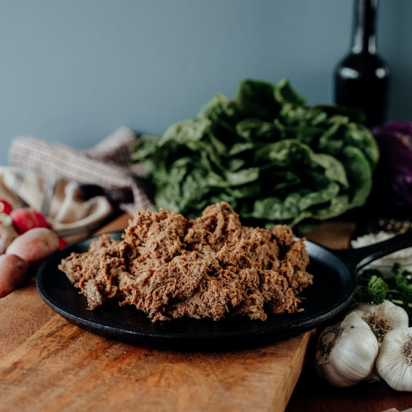 BBQ Beef Shredded on a skillet