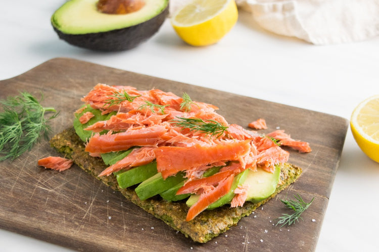 Lummi Island Wild-Caught Smoked Salmon on cracker