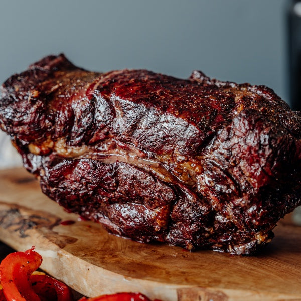 grassfed bison chuck roast cooked