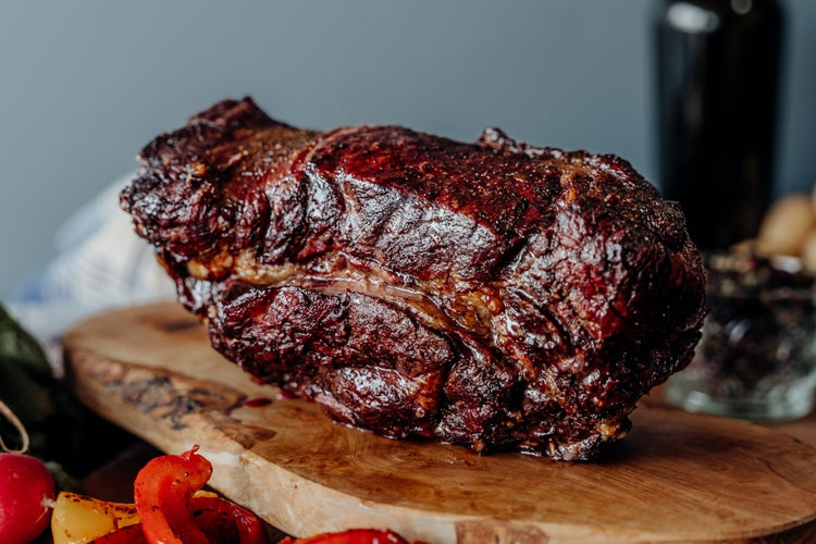 grassfed bison chuck roast cooked