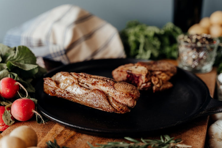 Grassfed Lamb Arm Chops Cooked