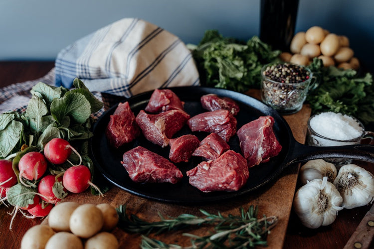 Grassfed lamb kabobs