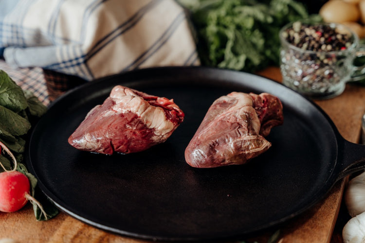 grassfed lamb heart, lamb organs