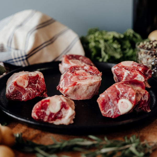 grassfed lamb osso buco, lamb shank bones