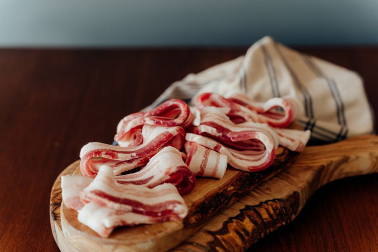 Sliced Fresh Side Pork DIY Bacon