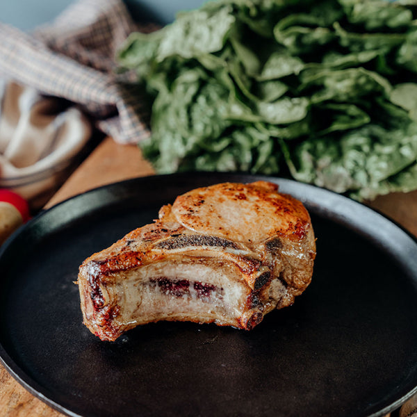 Cooked Ribeye Pork Chop
