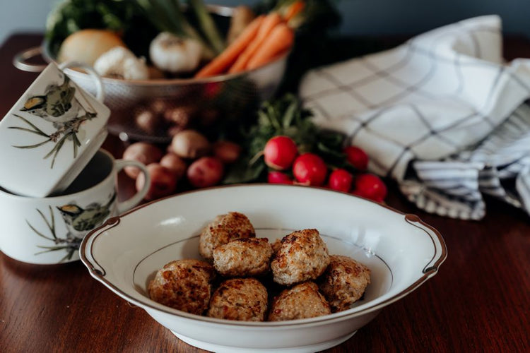 pastured chicken sausage, breakfast sausage cooked