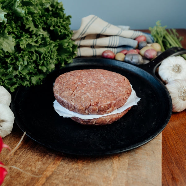 raw ground sirloin patties