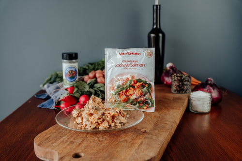 wild sockeye pouched salmon