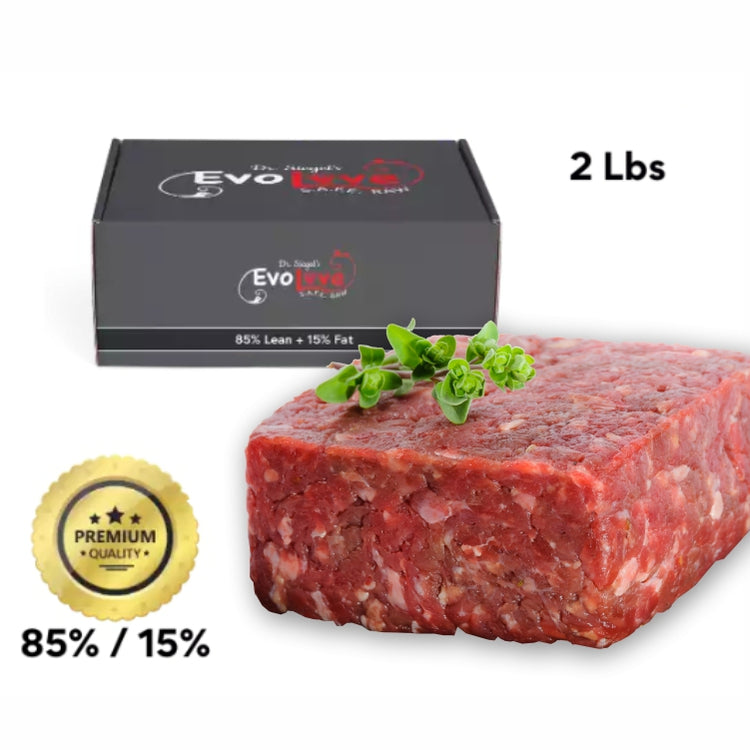 Raw Pet Food, Ground Beef Blend Chub, 85/15