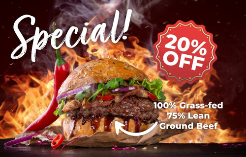 20% OFF Ground Beef