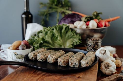 Chicken Feta/Spinach Sausage Links