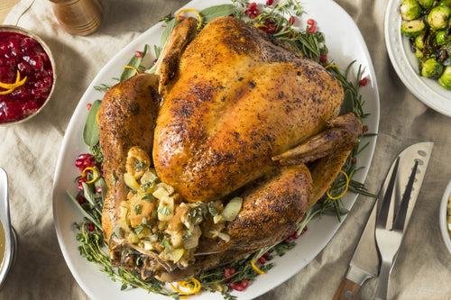 Whole roasted turkey, pasture-raised