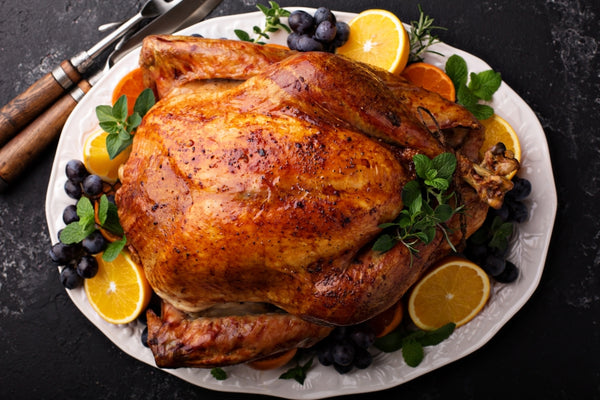 Roasted pasture-raised turkey