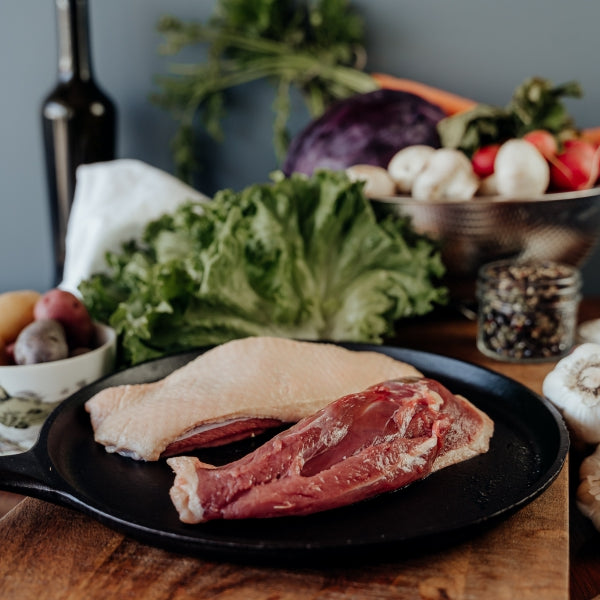 pastured duck breasts raw