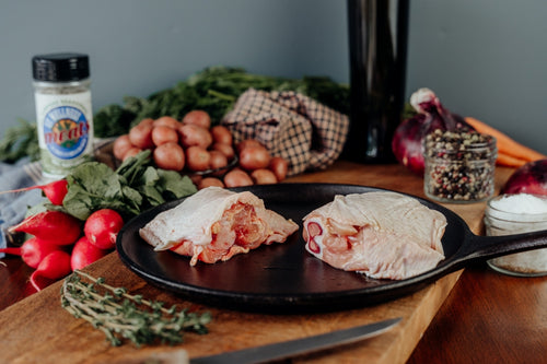 bone in chicken thighs, pasture-raised chicken