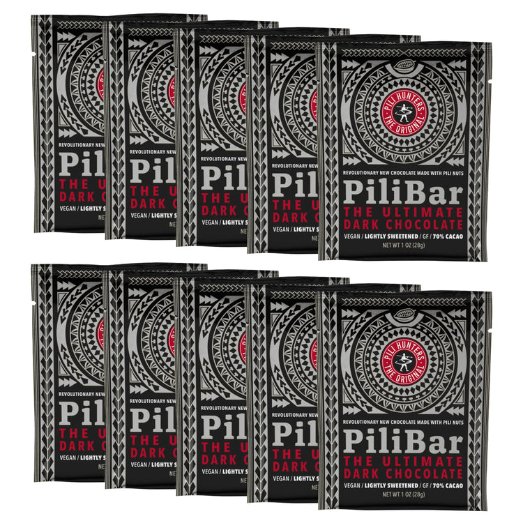 pili hunter nuts dark chocolate bars